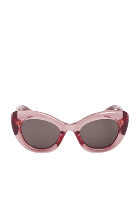 Curved Cat-eye Sunglasses